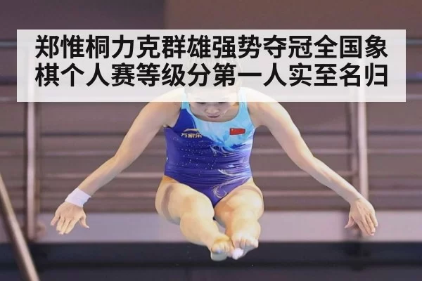 郑惟桐力克群雄强势夺冠全国象棋个人赛等级分第一人实至名归